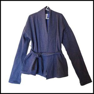 Ivivva Lululemon Make it a Wrap Cardigan‎ Jacket Blue Fleece size 10 Years